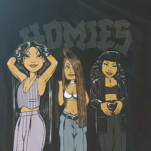 David Gonzalez HOMIES FIRME HYNAS V NECK Tee Small